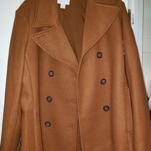 Soft Brushed Pea Coat